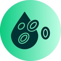 Platelet Dual Tone Gradient Circle Icon vector