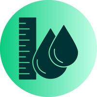 Water Level Dual Tone Gradient Circle Icon vector