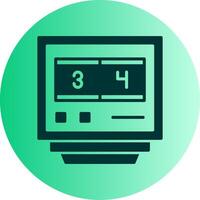 Lap Counters Dual Tone Gradient Circle Icon vector