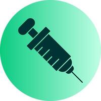 Injection Dual Tone Gradient Circle Icon vector