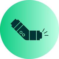 Inhaler Dual Tone Gradient Circle Icon vector