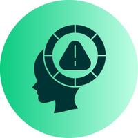 Parkinson Dual Tone Gradient Circle Icon vector