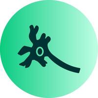 Neuron Dual Tone Gradient Circle Icon vector
