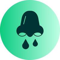 Congestion Dual Tone Gradient Circle Icon vector