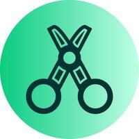 Tailor Dual Tone Gradient Circle Icon vector