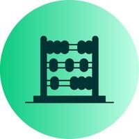 Abacus Dual Tone Gradient Circle Icon vector