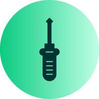 Screwdriver Dual Tone Gradient Circle Icon vector