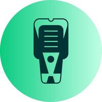 Stud Finder Dual Tone Gradient Circle Icon vector