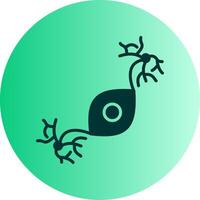Pseudounipolar Dual Tone Gradient Circle Icon vector