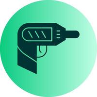 Screwdriver Dual Tone Gradient Circle Icon vector