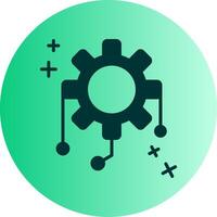 Integration Dual Tone Gradient Circle Icon vector