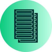 Daily Ledger Dual Tone Gradient Circle Icon vector