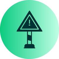 Risk Dual Tone Gradient Circle Icon vector