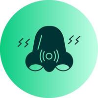 Congestion Dual Tone Gradient Circle Icon vector
