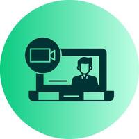 onDual Tone Gradient Circle class Dual Tone Gradient Circle Icon vector