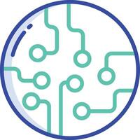 Network outline color illustration vector