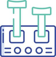 Control Leveler outline color illustration vector