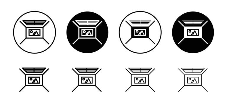Ceiling frame icon vector