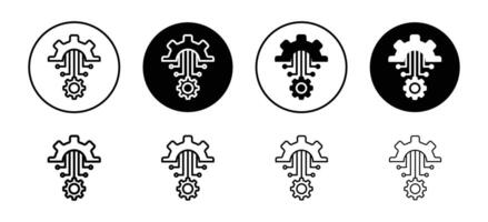 Automation and optimization icon vector
