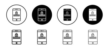Activation code icon set collection. Activation code Outline flat Icon. vector