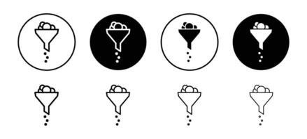 Extraction icon set collection. Extraction Outline flat Icon. vector