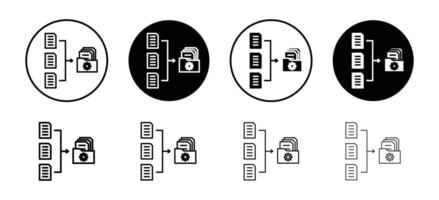 Compile icon set collection. Compile Outline flat Icon. vector
