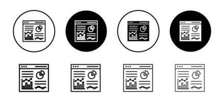 Dashboard icon set collection. Dashboard Outline flat Icon. vector