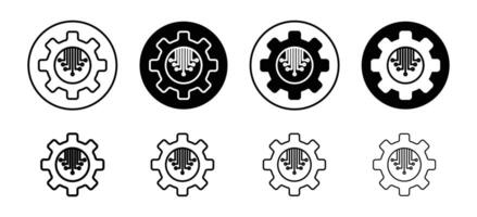ETL icon set collection. ETL Outline flat Icon. vector