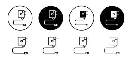 Magsafe icon set collection. Magsafe Outline flat Icon. vector