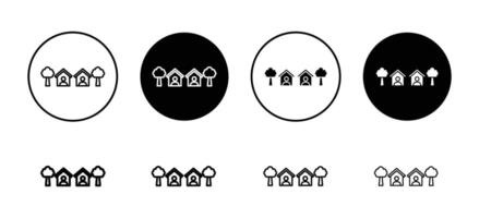 Neighbor icon set collection. Neighbor Outline flat Icon. vector