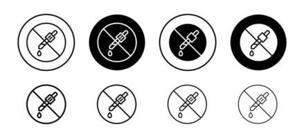 No artificial flavor icon set collection for web vector