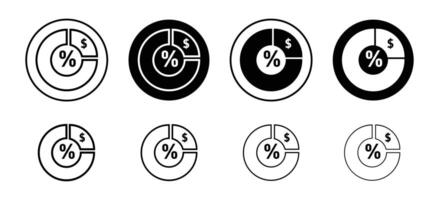 Ratio icon set collection. Ratio Outline flat Icon. vector