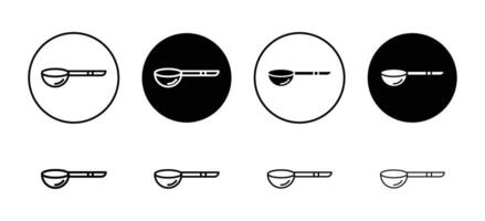 Scoop icon set collection. Scoop Outline flat Icon. vector