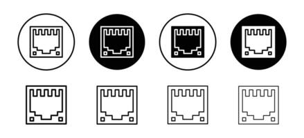TCP icon set collection. TCP Outline flat Icon. vector