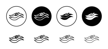 Soft fabric icon set collection. Soft fabric Outline flat Icon. vector