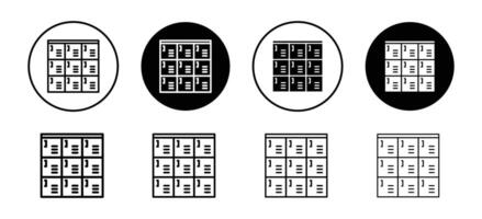 Banking locker icon representing secure storage and financial safety, ideal for banking, finance, and security projects vector