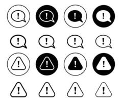 Attention, caution and warning icon. keep alert notice sign for danger and hazardous or error info mark symbol. beware safety information in triangle shape vector