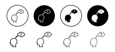 Curiosity icon set collection for web vector