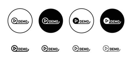 Demo class or educational course icon. online free guide symbol vector