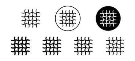 Fabric icon set collection for web vector