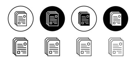 Documents icon highlighting paperwork and file management, ideal for office and administrative designs vector
