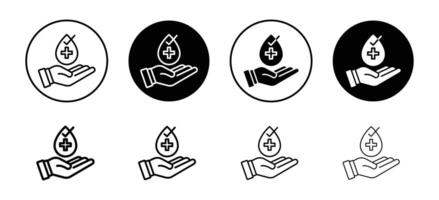 Dermatology tested icon set collection for web vector