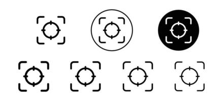 Focusing icon set collection for web vector
