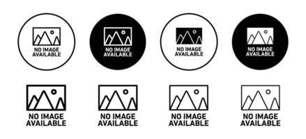 Image not an available or no image or photo attached icon. error in uploading or finding any image or thumbnail symbol. vector