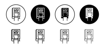 Oath icon set collection for web vector