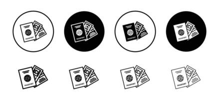 Personal documents icon representing file organization and personal records, ideal for office, administrative, and personal management projects vector
