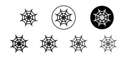 Spider web net icon. Halloween horror mesh drawing symbol. vector