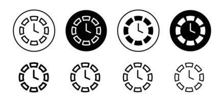 Time icon set collection for web vector