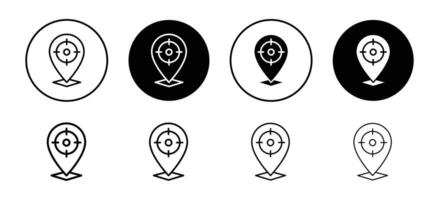 Tracking system icon set collection for web vector