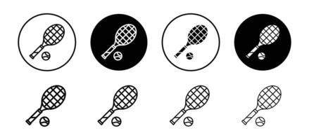 Tennis icon set collection for web vector